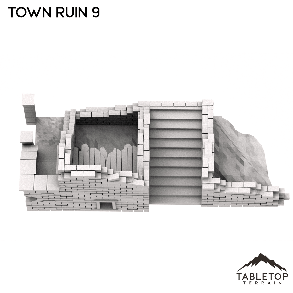 Tabletop Terrain Ruins Monte Cassino Town Ruin 9