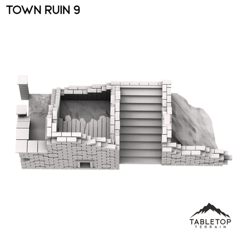 Tabletop Terrain Ruins Monte Cassino Town Ruin 9