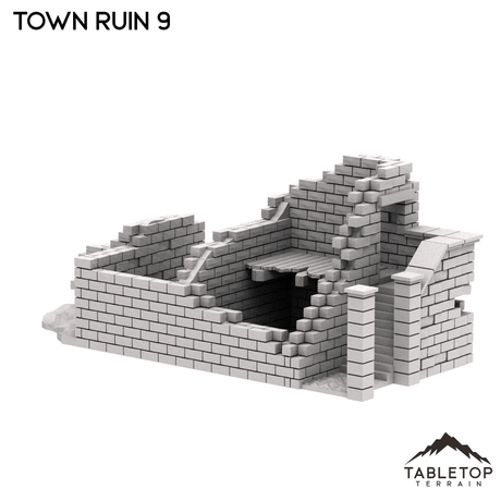 Tabletop Terrain Ruins Monte Cassino Town Ruin 9