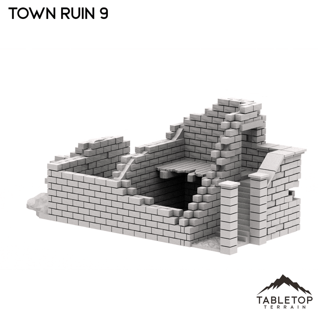 Tabletop Terrain Ruins Monte Cassino Town Ruin 9