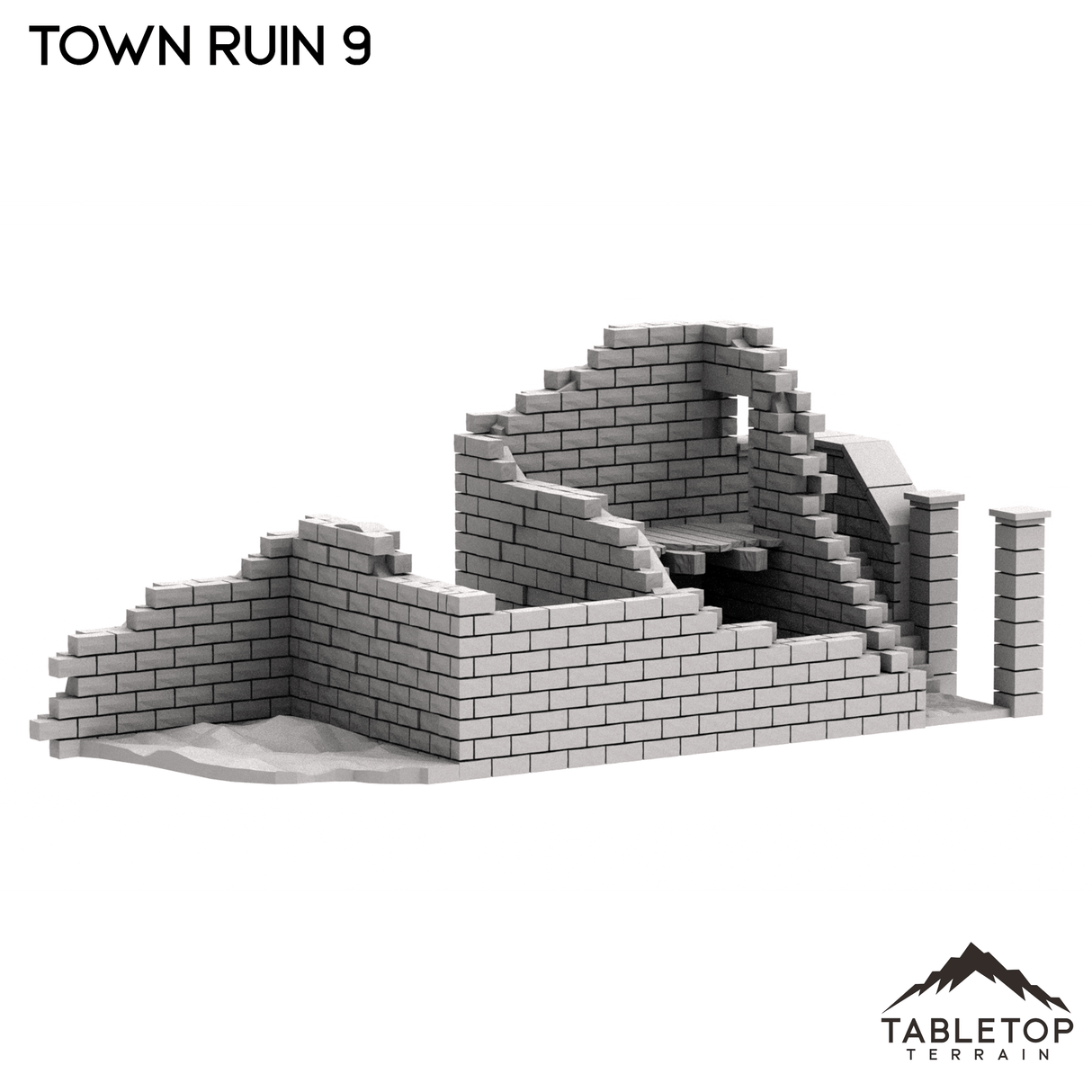 Tabletop Terrain Ruins Monte Cassino Town Ruin 9