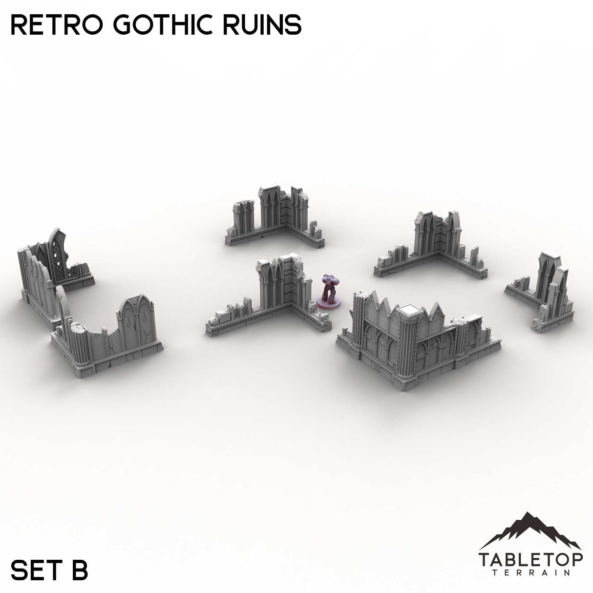 Tabletop Terrain Ruins Retro Gothic Ruins
