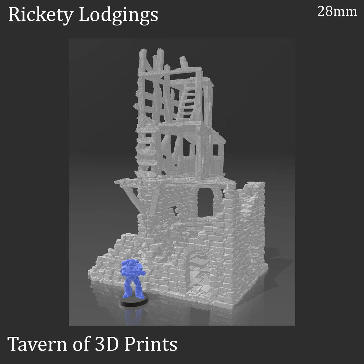 Tabletop Terrain Ruins Rickety Lodgings - Fantasy Building
