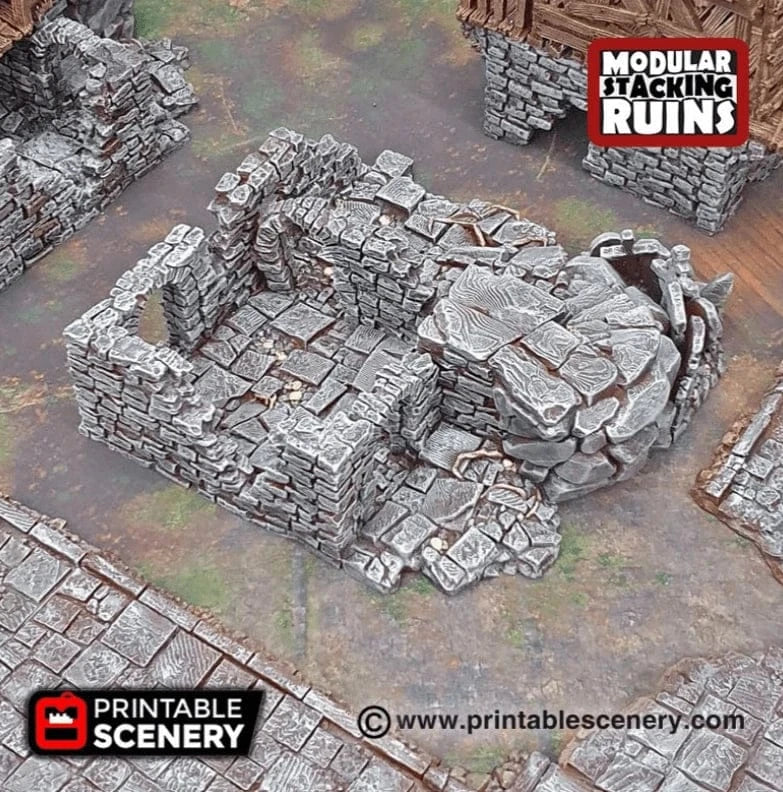 Tabletop Terrain Ruins Rickety Lodgings - Fantasy Building