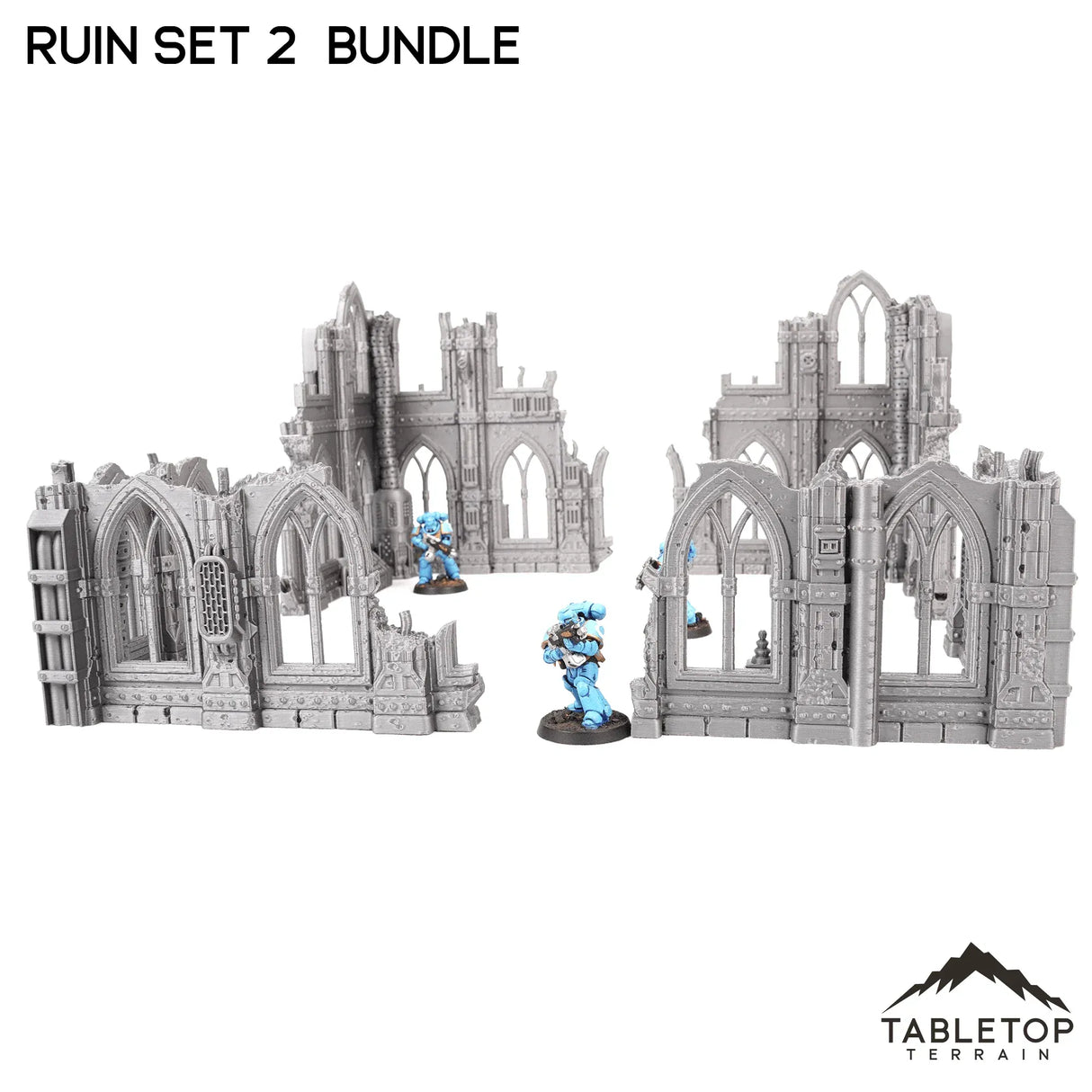 Tabletop Terrain Ruins Ruin Set 2