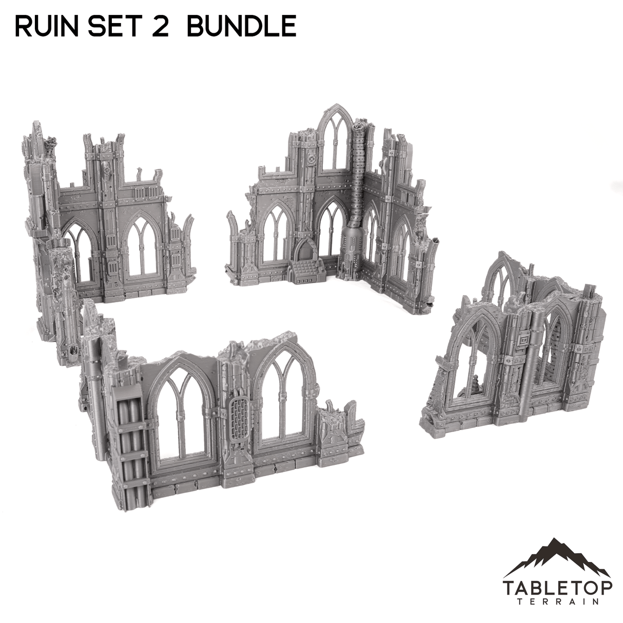 Tabletop Terrain Ruins Ruin Set 2