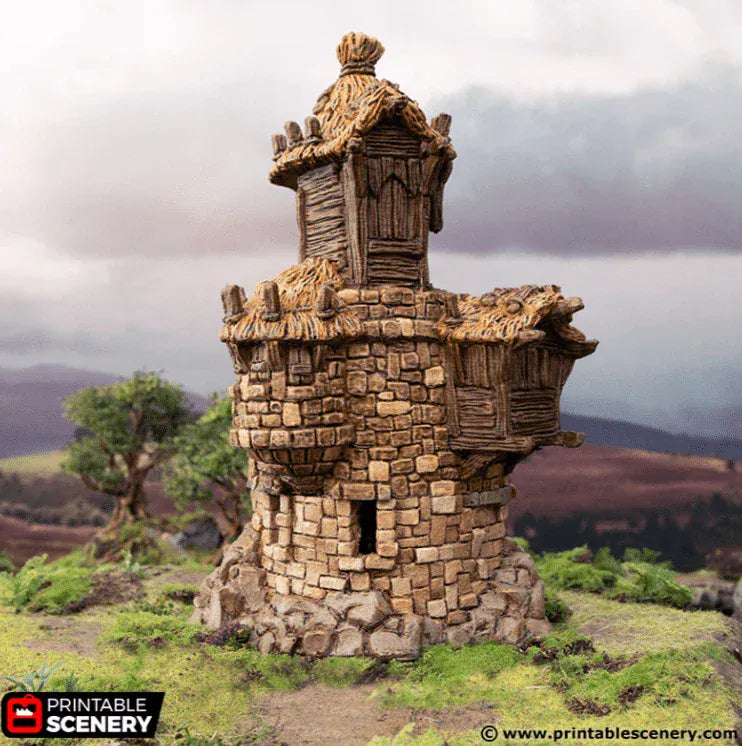 Tabletop Terrain Ruins Ruined Barracks - Hagglethorn Hollow - Fantasy Ruins