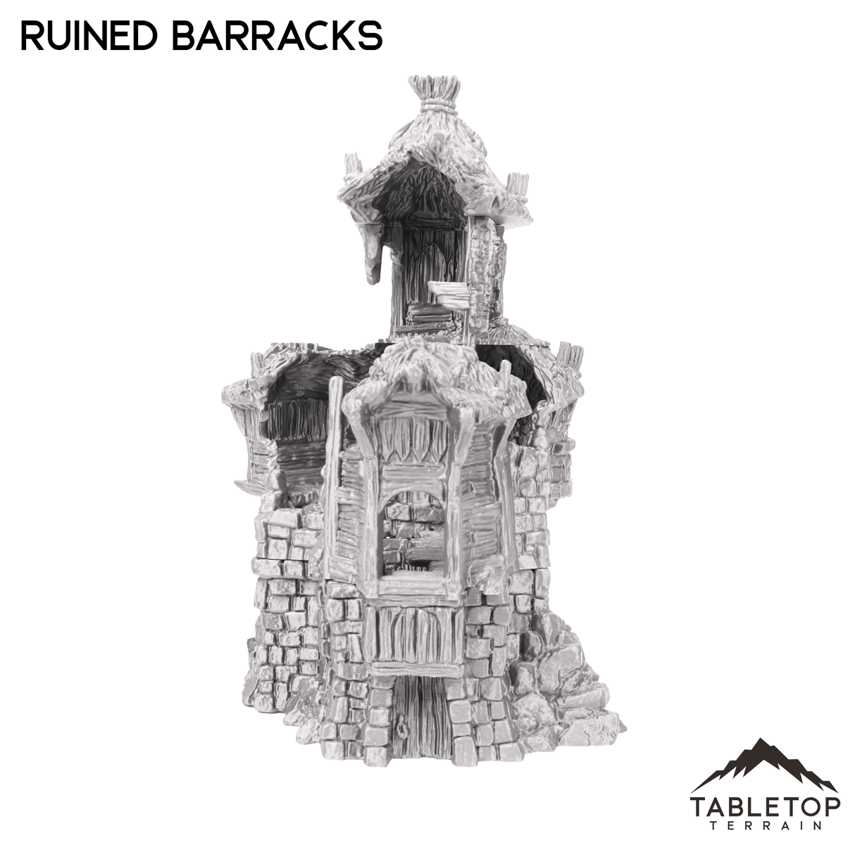 Tabletop Terrain Ruins Ruined Barracks - Hagglethorn Hollow - Fantasy Ruins
