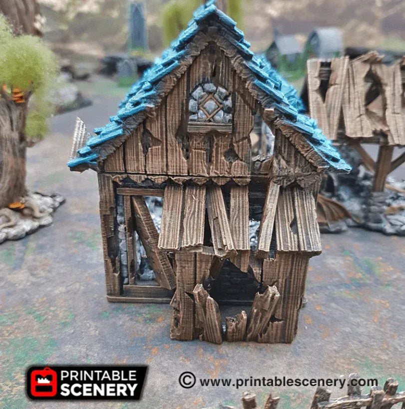 Tabletop Terrain Ruins Ruined Blacksmith - Fantasy Ruins