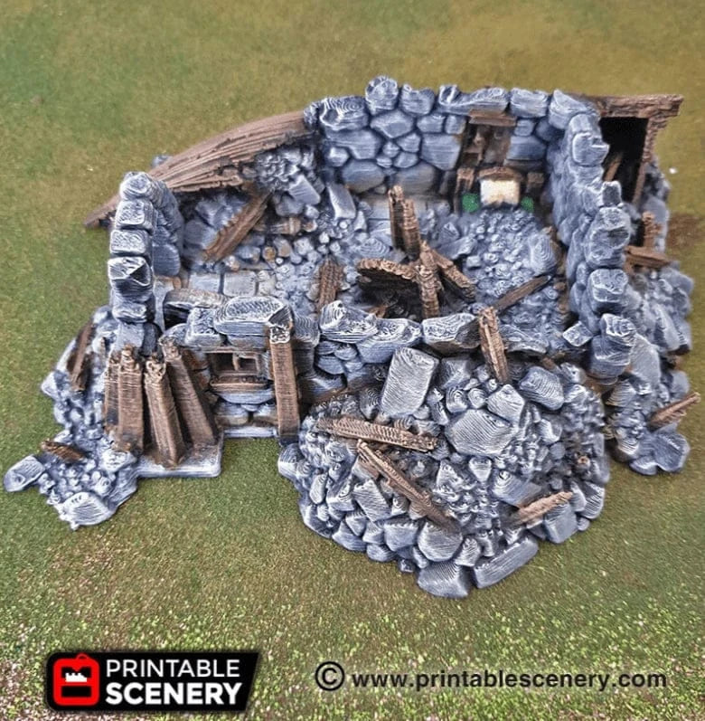 Tabletop Terrain Ruins Ruined Boathouse - Fantasy Ruins
