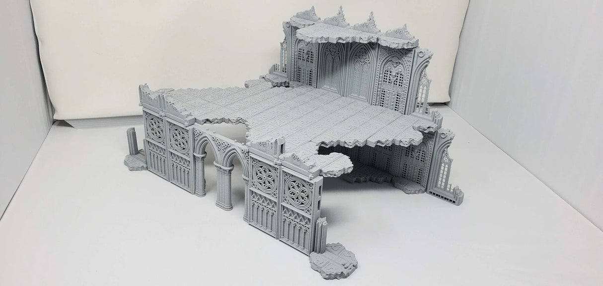 Tabletop Terrain Ruins Ruined Cathedral Triforium - Openlock