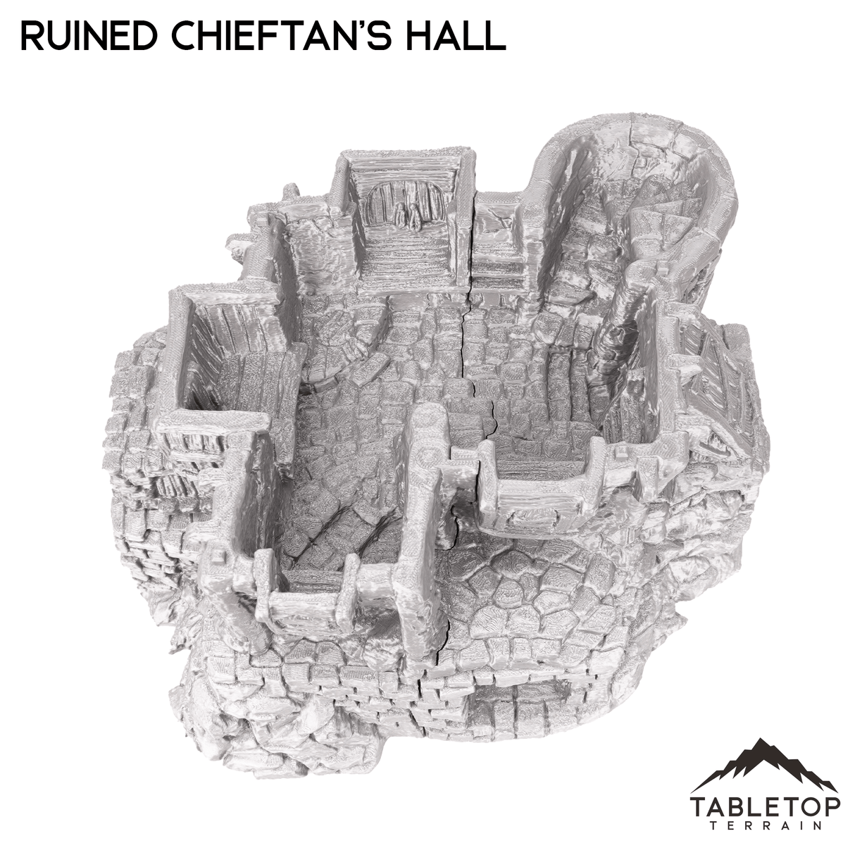 Tabletop Terrain Ruins Ruined Chieftains Hall - Hagglethorn Hollow - Fantasy Ruins