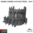 Tabletop Terrain Ruins Ruined Corner with Buttresses - Openlock