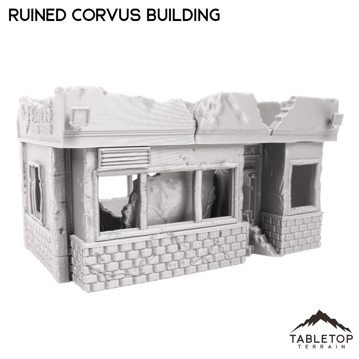 Tabletop Terrain Ruins Ruined Corvus Building - Marvel Crisis Protocol Ruins
