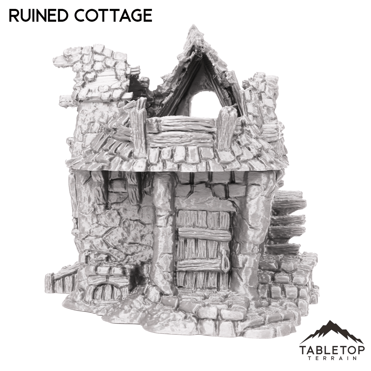Tabletop Terrain Ruins Ruined Cottage - Hagglethorn Hollow - Fantasy Ruins