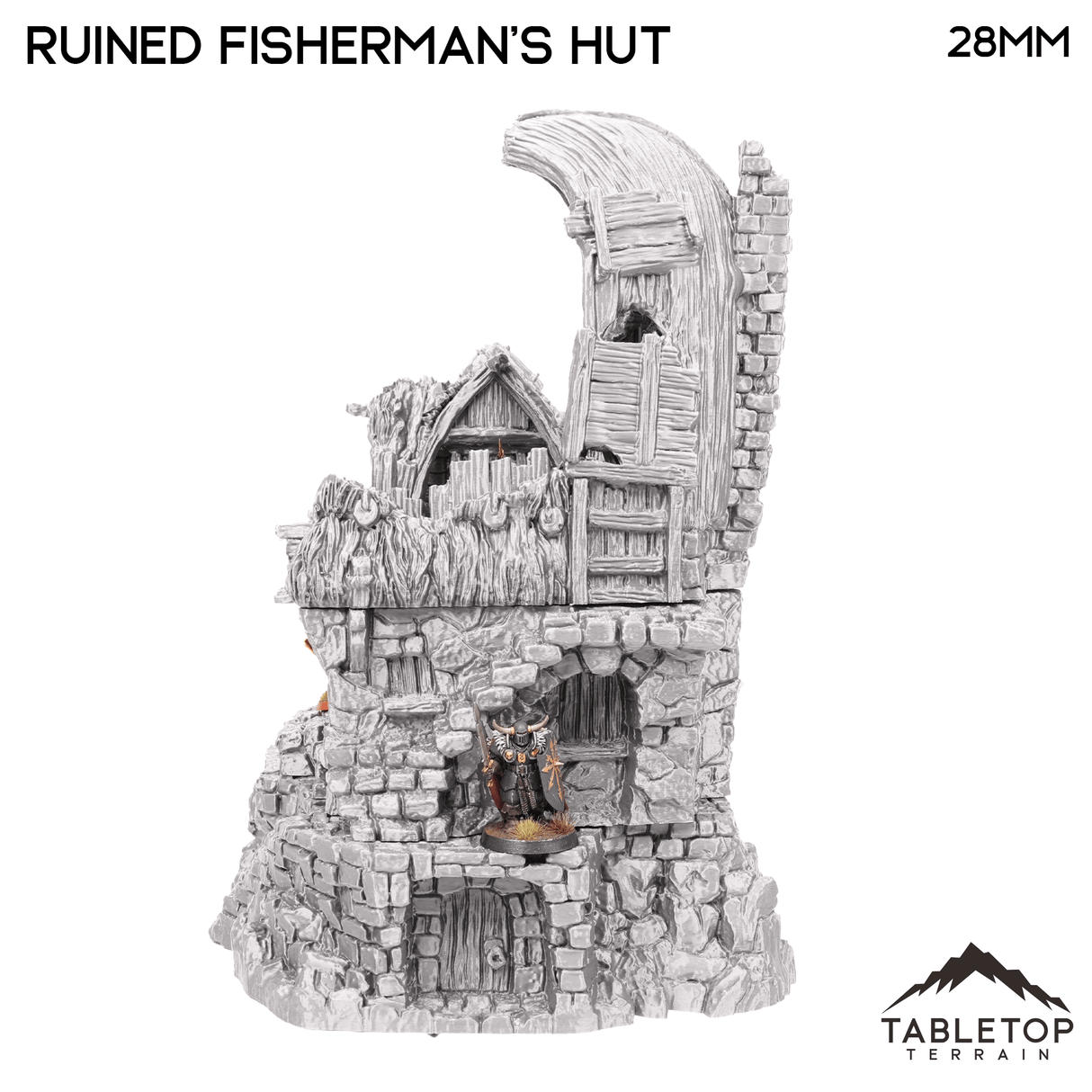 Tabletop Terrain Ruins Ruined Fisherman's Hut - Hagglethorn Hollow - Fantasy Ruins