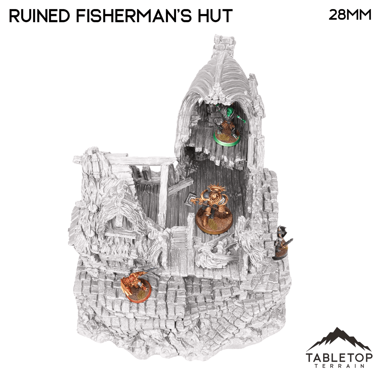 Tabletop Terrain Ruins Ruined Fisherman's Hut - Hagglethorn Hollow - Fantasy Ruins