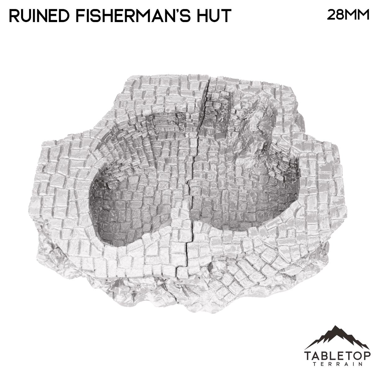 Tabletop Terrain Ruins Ruined Fisherman's Hut - Hagglethorn Hollow - Fantasy Ruins