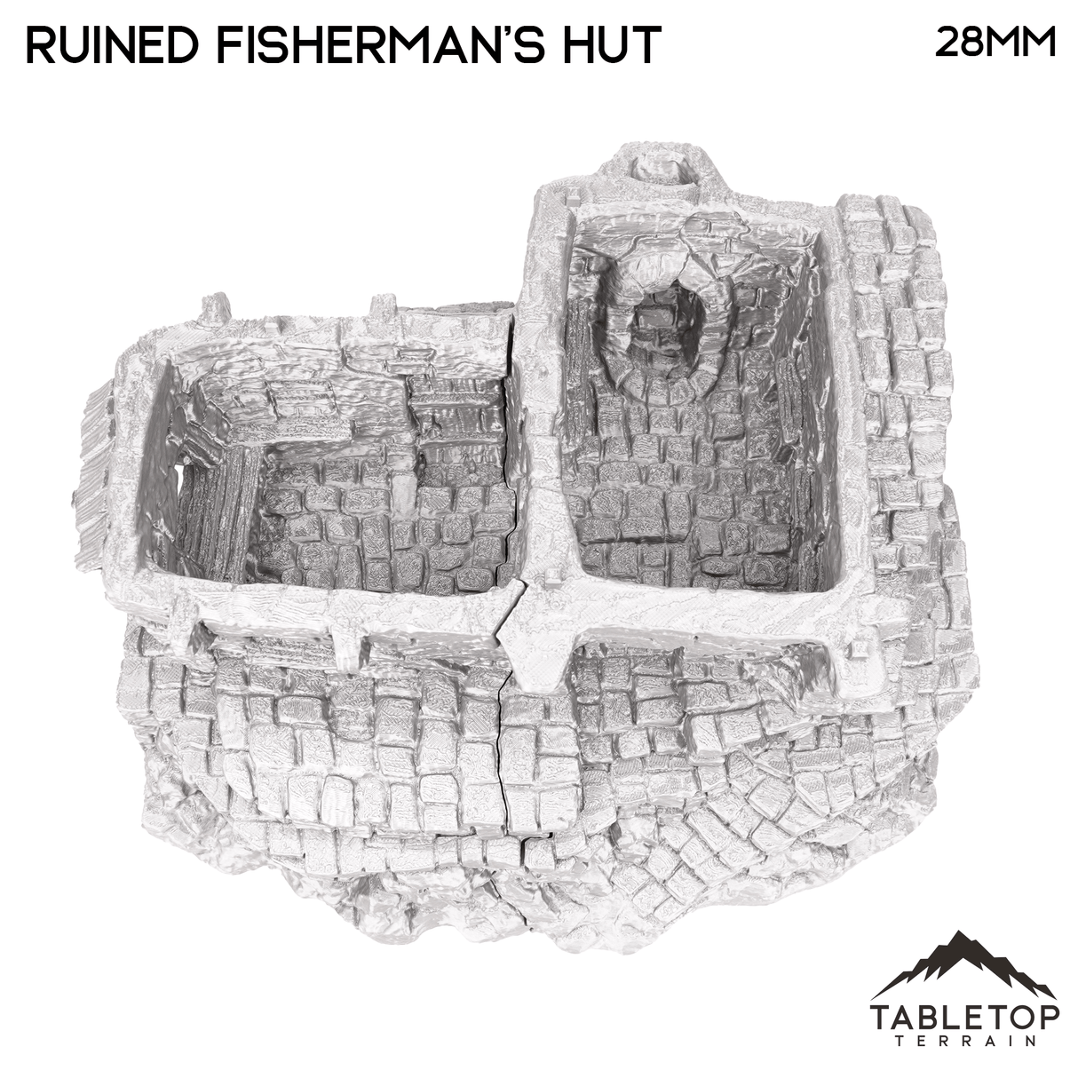 Tabletop Terrain Ruins Ruined Fisherman's Hut - Hagglethorn Hollow - Fantasy Ruins