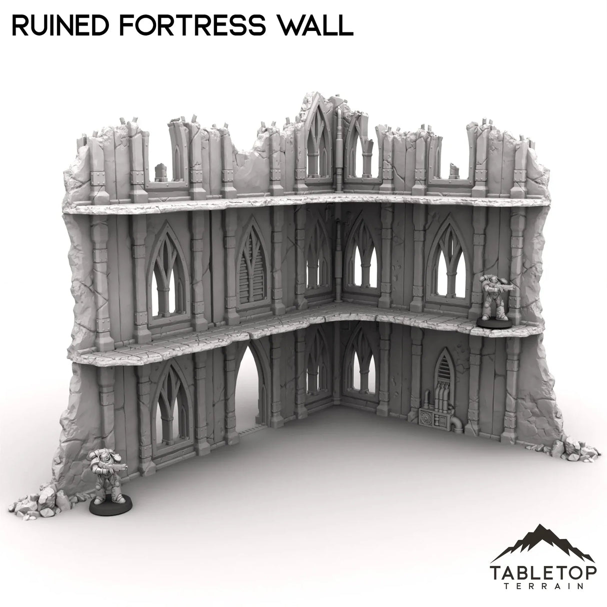 Tabletop Terrain Ruins Ruined Fortress Wall