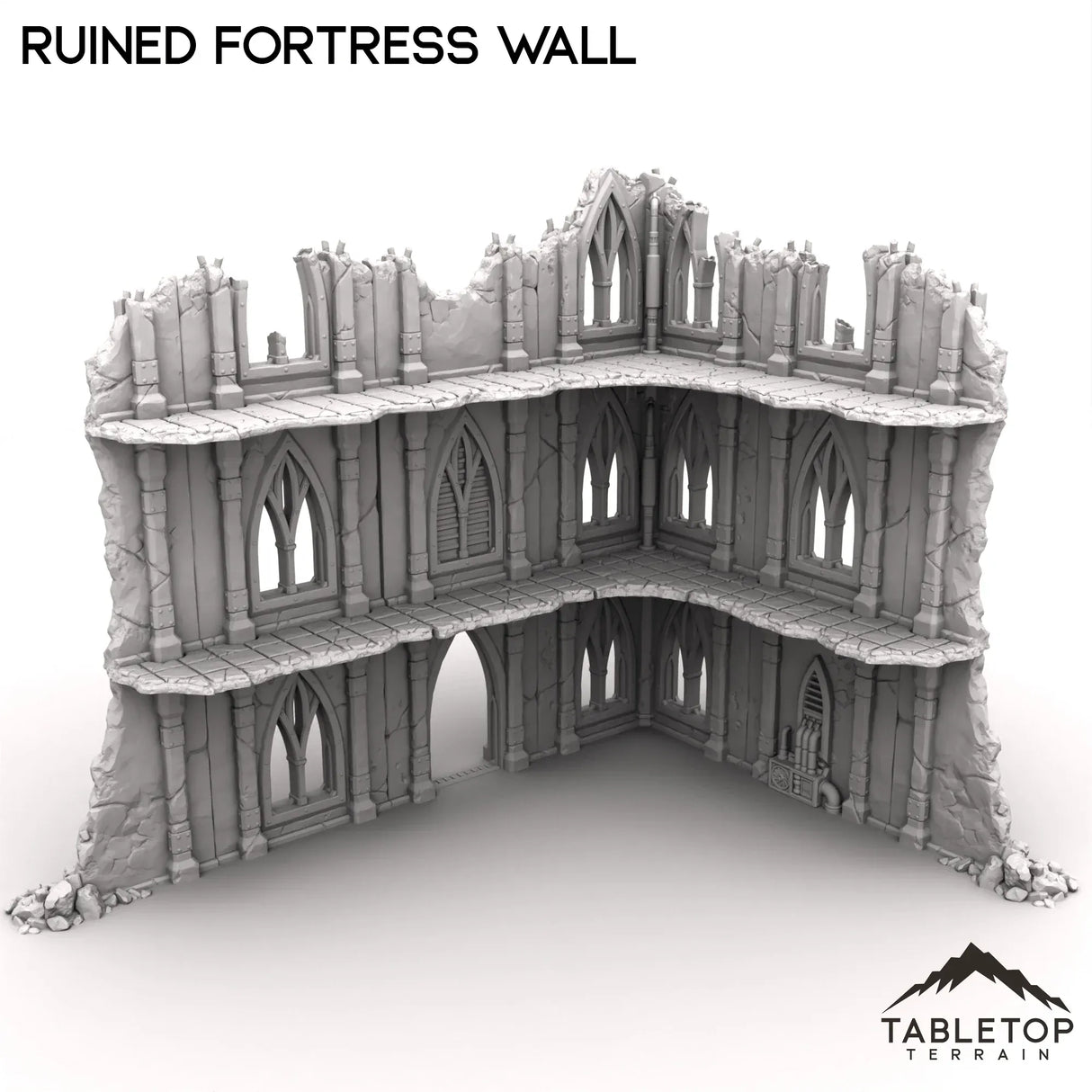 Tabletop Terrain Ruins Ruined Fortress Wall