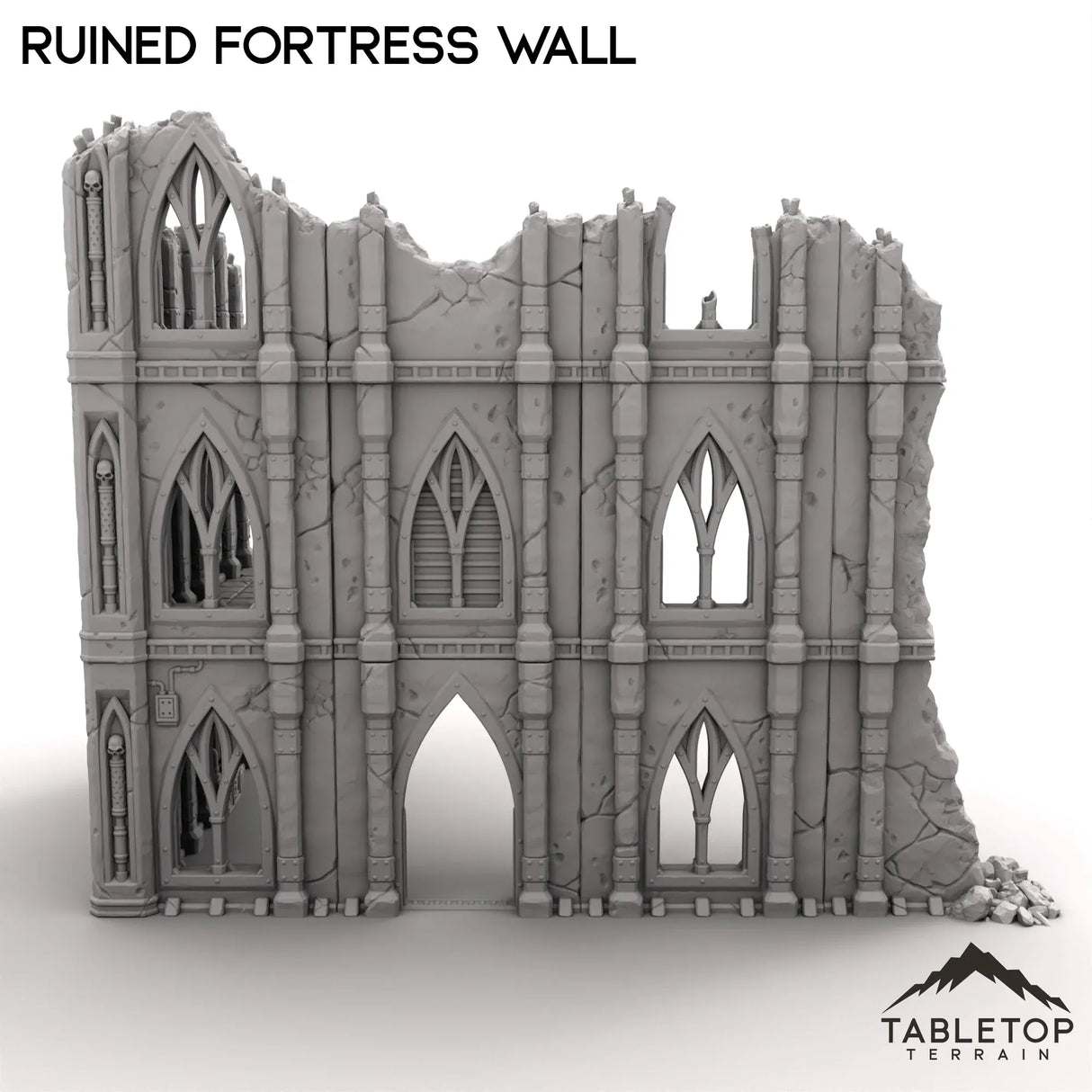 Tabletop Terrain Ruins Ruined Fortress Wall
