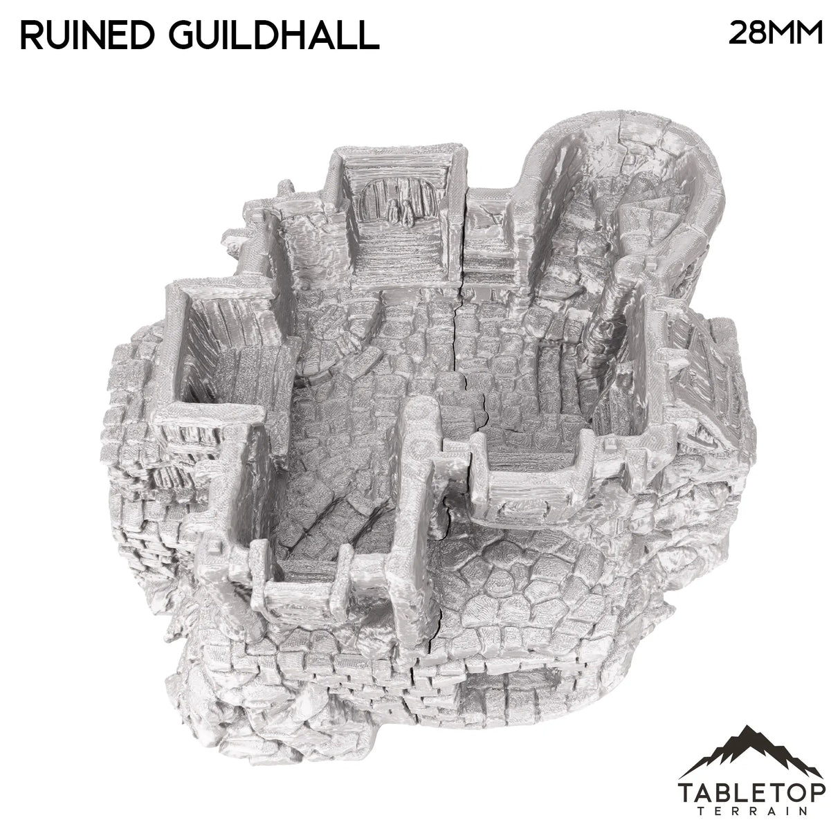 Tabletop Terrain Ruins Ruined Guildhall - Hagglethorn Hollow - Fantasy Ruins