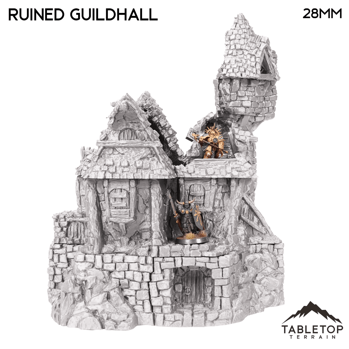 Tabletop Terrain Ruins Ruined Guildhall - Hagglethorn Hollow - Fantasy Ruins