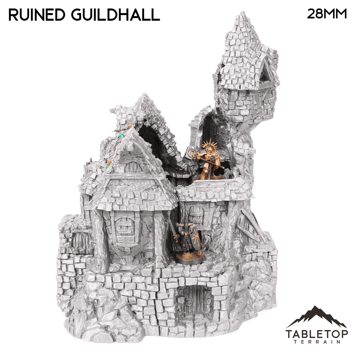 Tabletop Terrain Ruins Ruined Guildhall - Hagglethorn Hollow - Fantasy Ruins