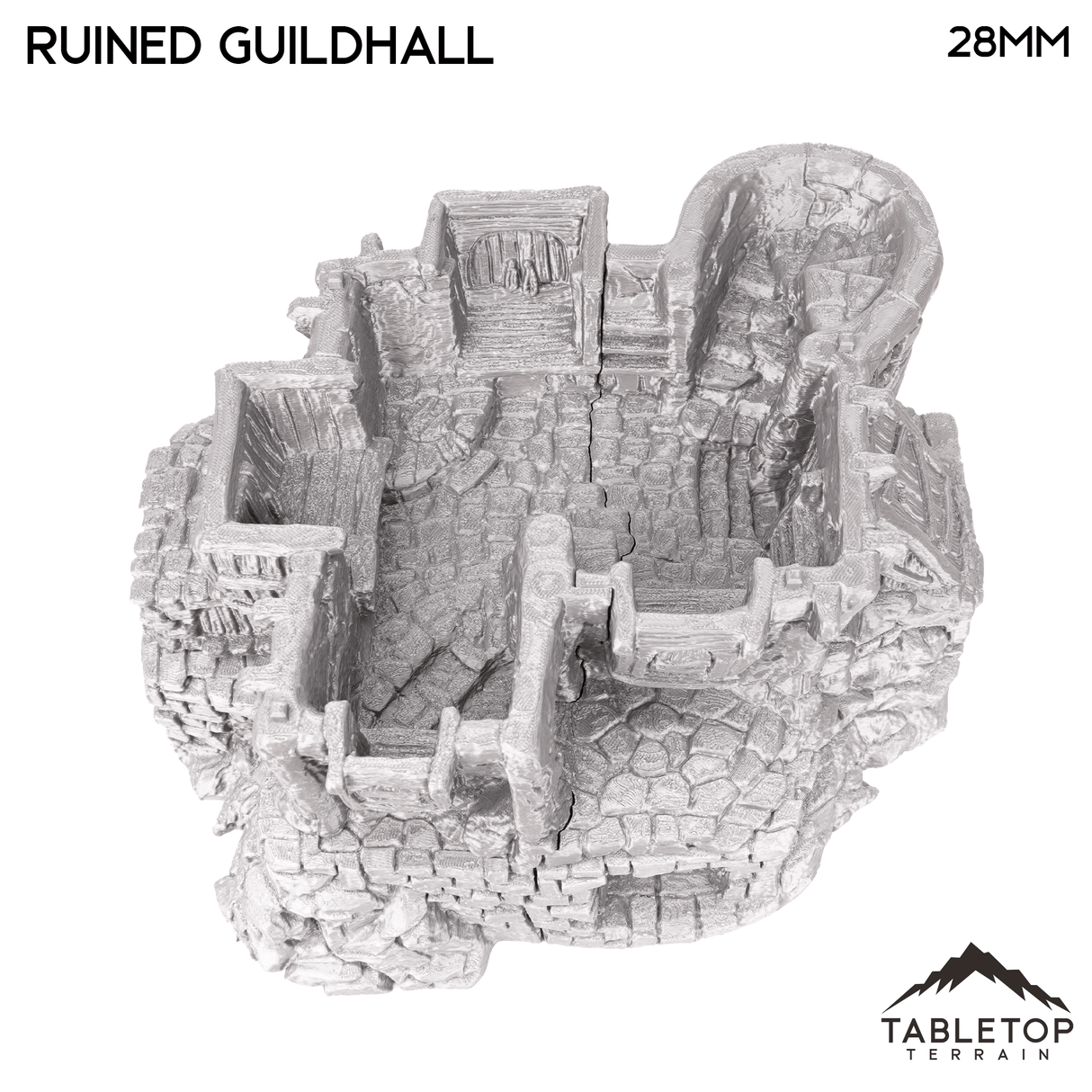 Tabletop Terrain Ruins Ruined Guildhall - Hagglethorn Hollow - Fantasy Ruins