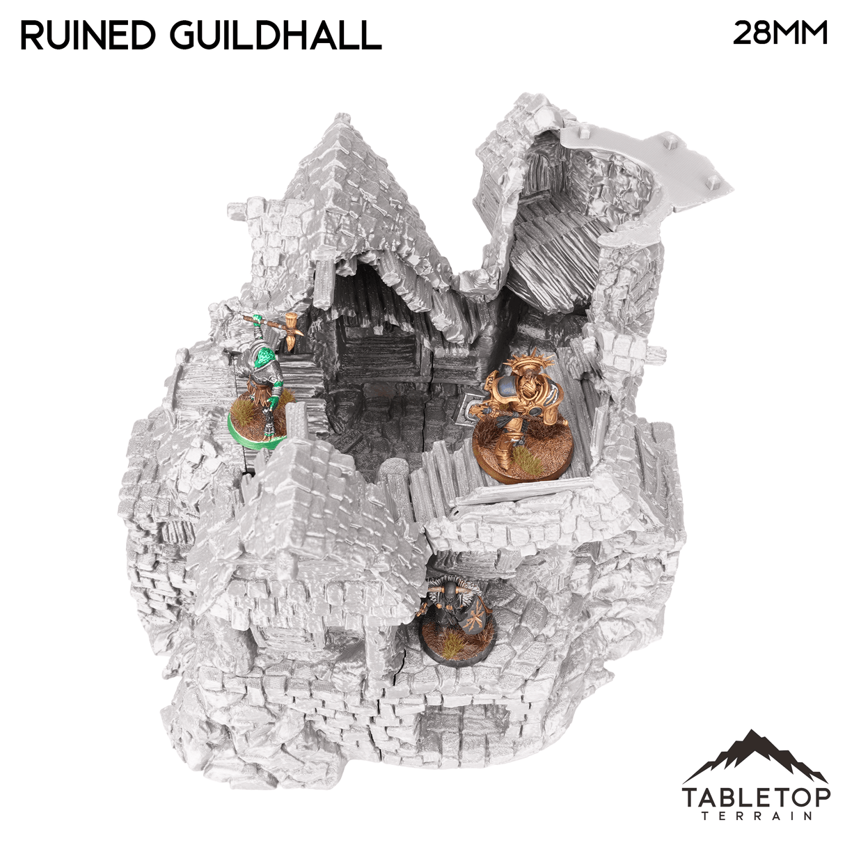 Tabletop Terrain Ruins Ruined Guildhall - Hagglethorn Hollow - Fantasy Ruins