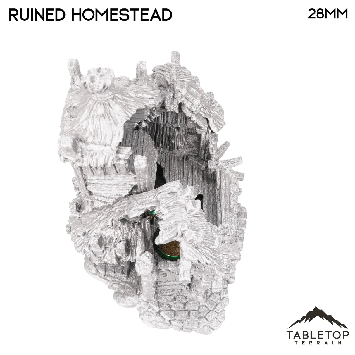 Tabletop Terrain Ruins Ruined Homestead - Hagglethorn Hollow - Fantasy Ruins