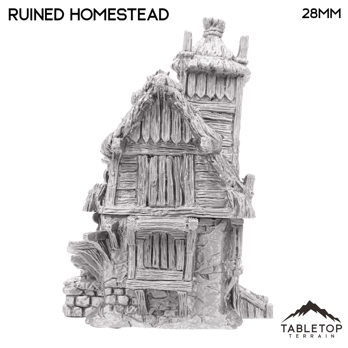 Tabletop Terrain Ruins Ruined Homestead - Hagglethorn Hollow - Fantasy Ruins