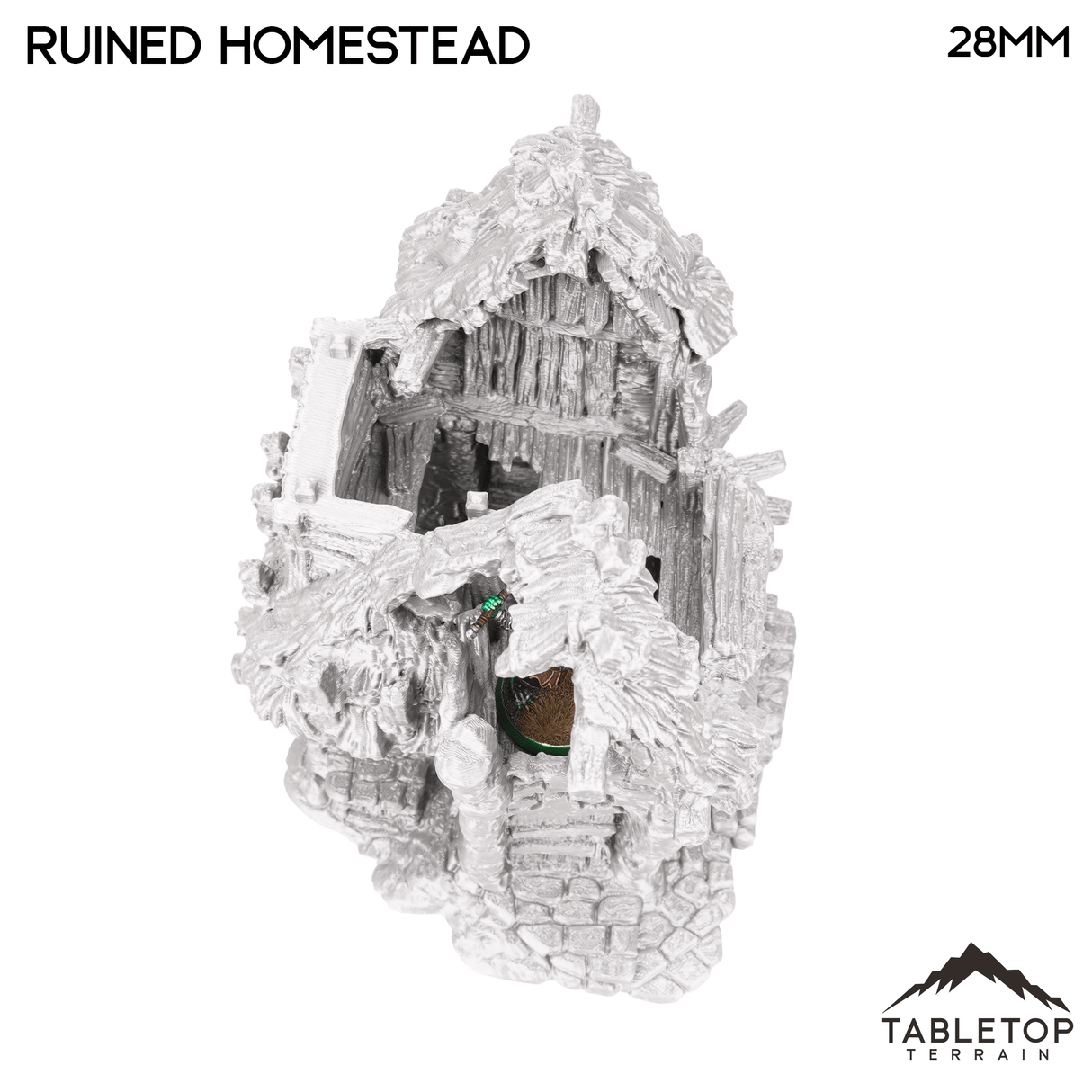 Tabletop Terrain Ruins Ruined Homestead - Hagglethorn Hollow - Fantasy Ruins