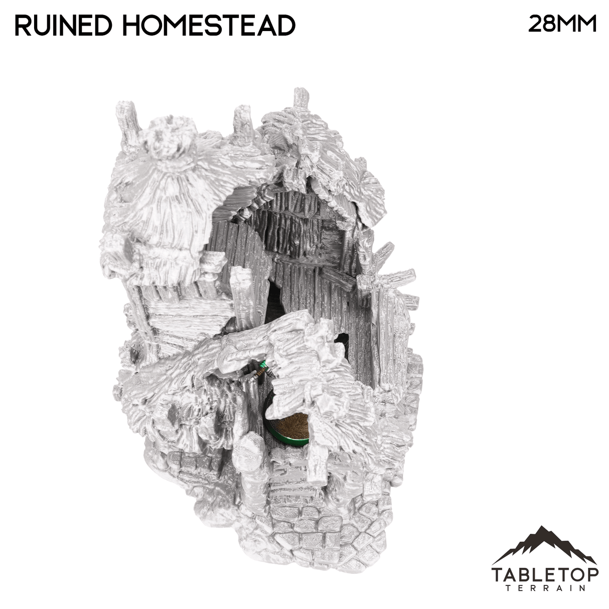 Tabletop Terrain Ruins Ruined Homestead - Hagglethorn Hollow - Fantasy Ruins