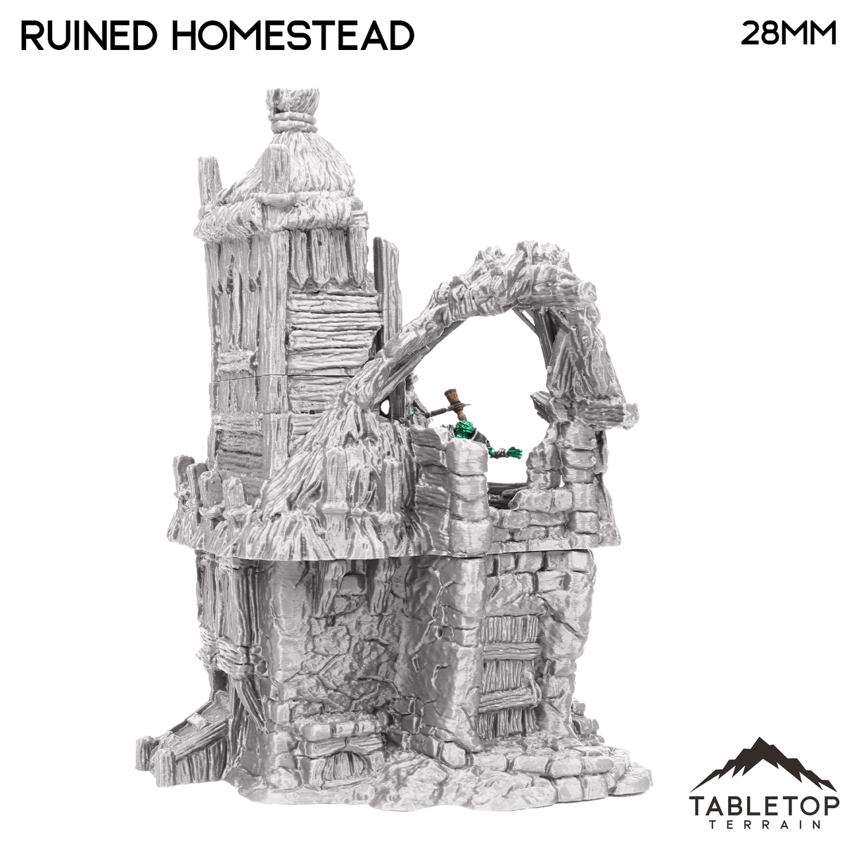 Tabletop Terrain Ruins Ruined Homestead - Hagglethorn Hollow - Fantasy Ruins