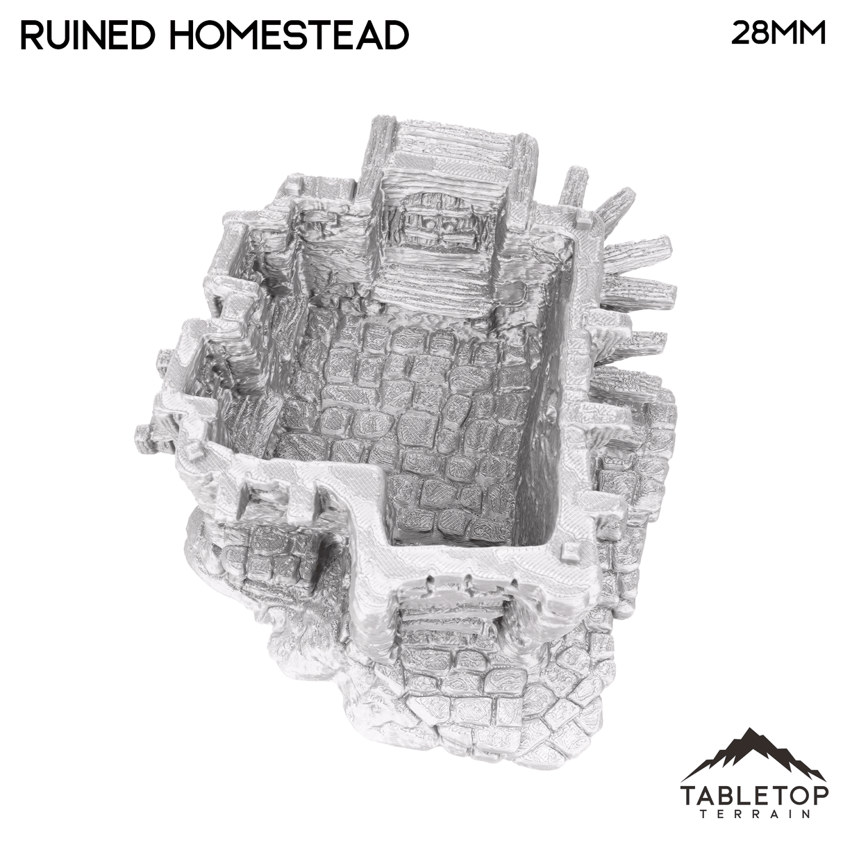 Tabletop Terrain Ruins Ruined Homestead - Hagglethorn Hollow - Fantasy Ruins