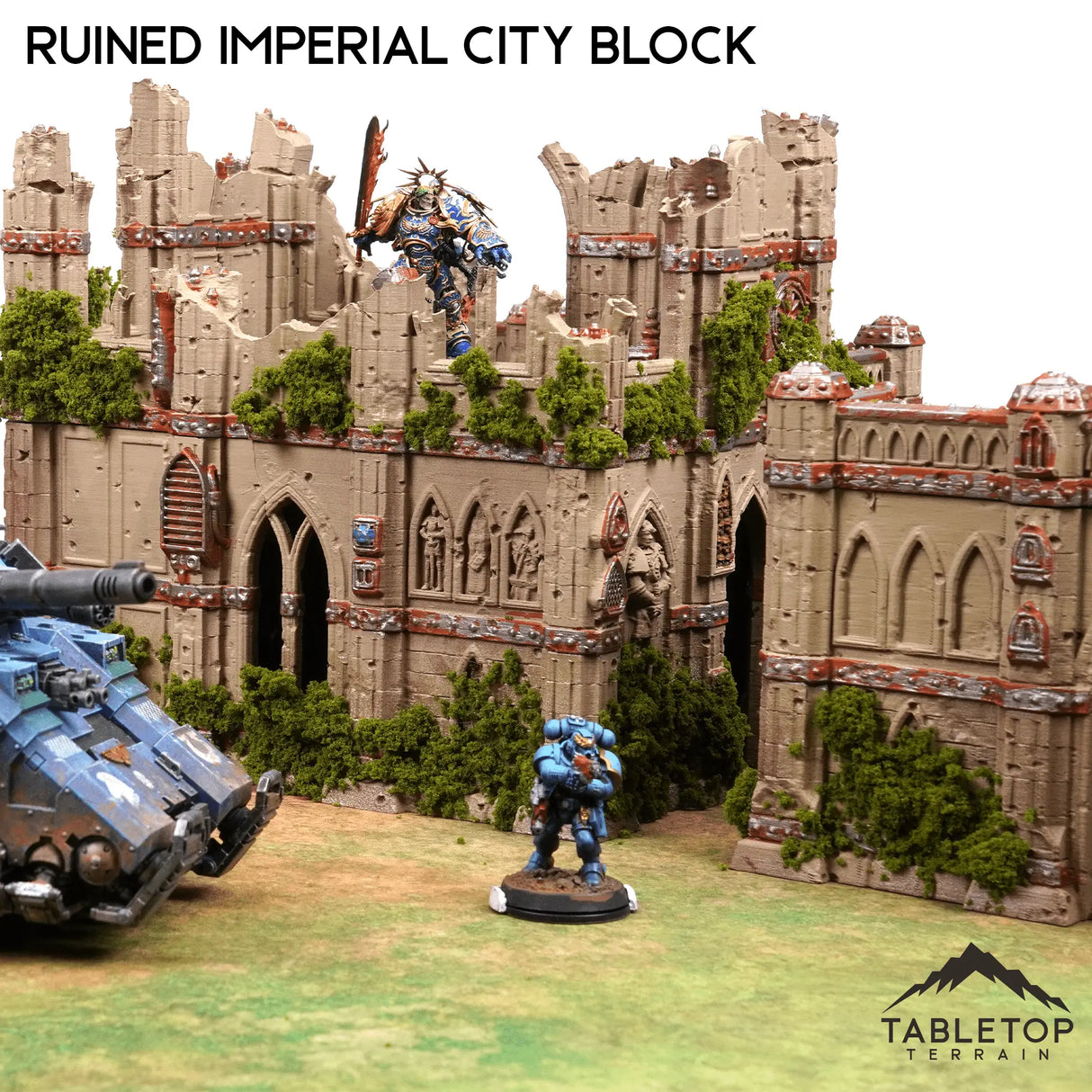Tabletop Terrain Ruins Ruined Imperial City Block