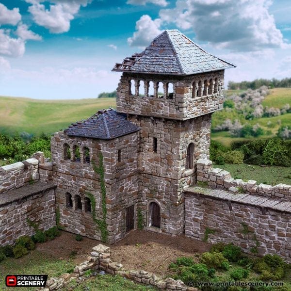 Tabletop Terrain Ruins Ruined King's Quarters - Country & King - Fantasy Historical Ruins
