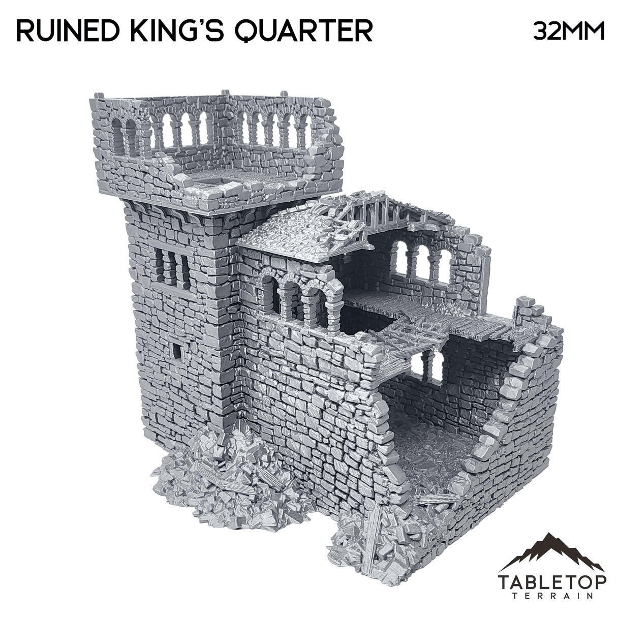 Tabletop Terrain Ruins Ruined King's Quarters - Country & King - Fantasy Historical Ruins
