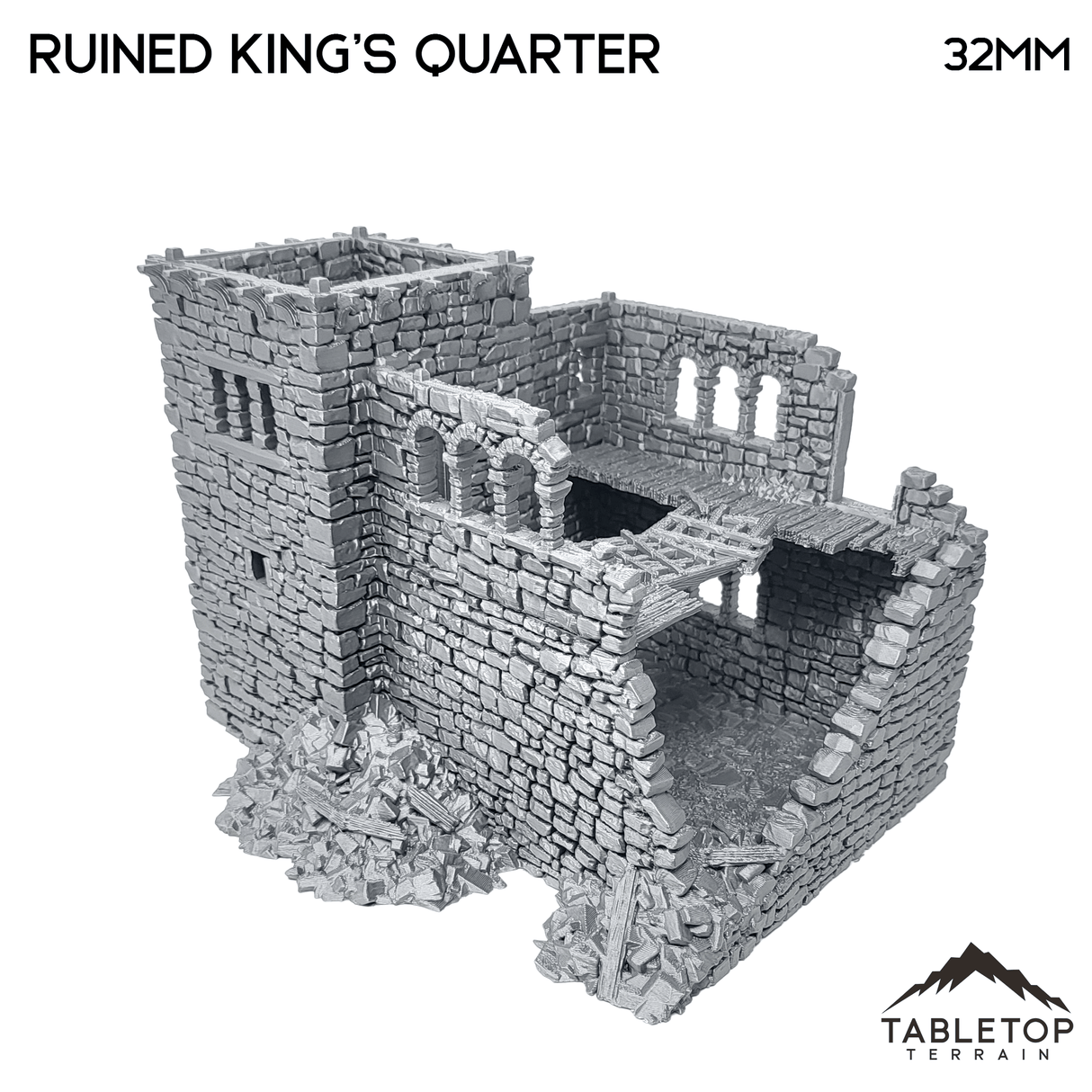 Tabletop Terrain Ruins Ruined King's Quarters - Country & King - Fantasy Historical Ruins