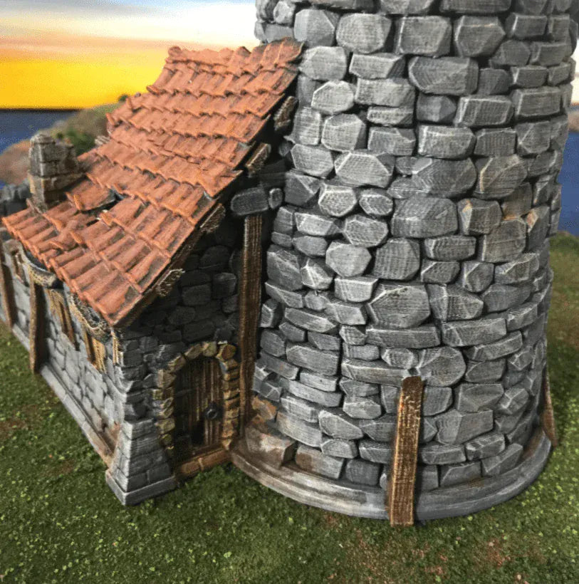 Tabletop Terrain Ruins Ruined Lighthouse - Fantasy Ruins