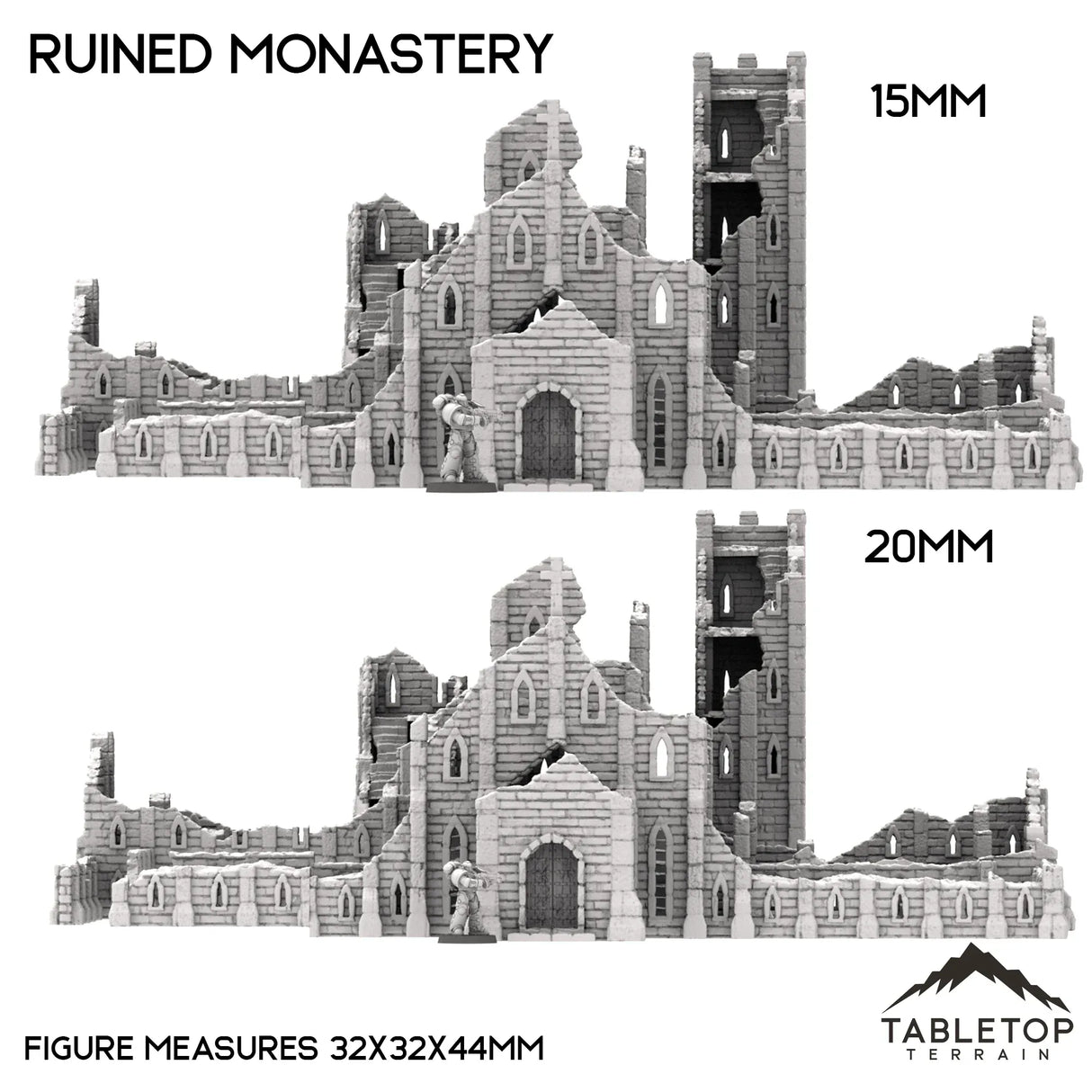 Tabletop Terrain Ruins Ruined Monastery