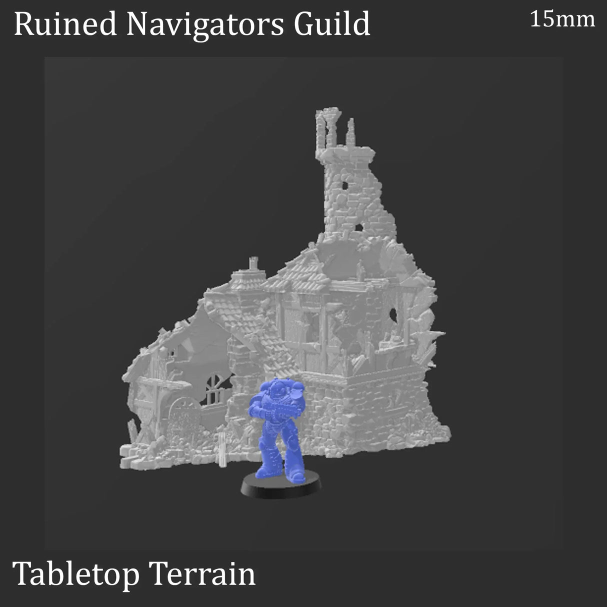Tabletop Terrain Ruins Ruined Navigator's Guild - Fantasy Ruins