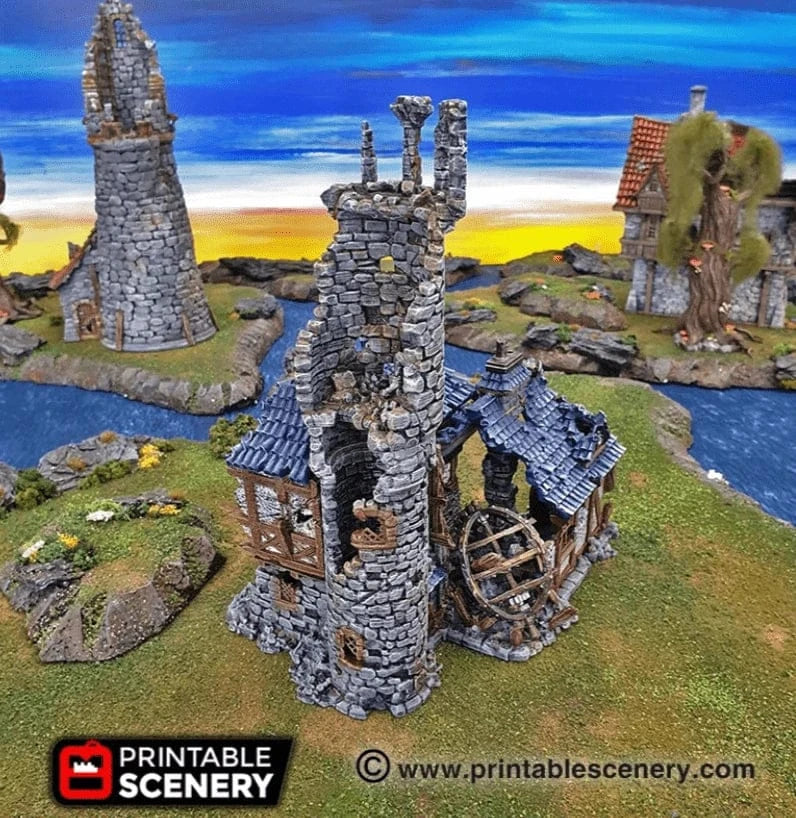 Tabletop Terrain Ruins Ruined Navigator's Guild - Fantasy Ruins