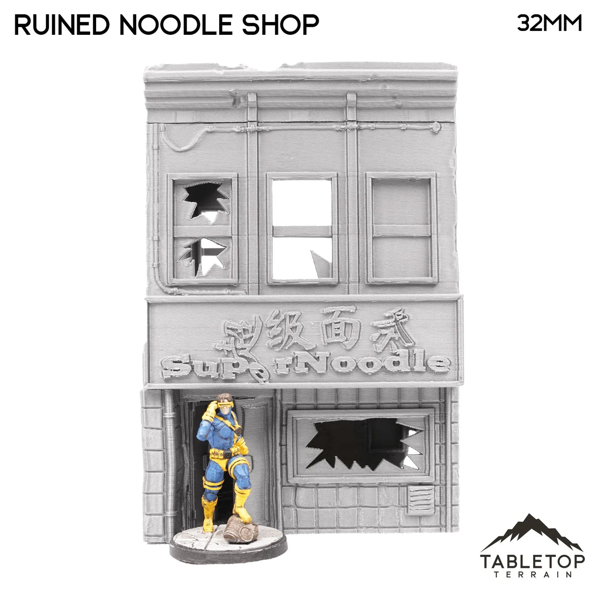 Tabletop Terrain Ruins Ruined Noodle Shop - Marvel Crisis Protocol Ruins