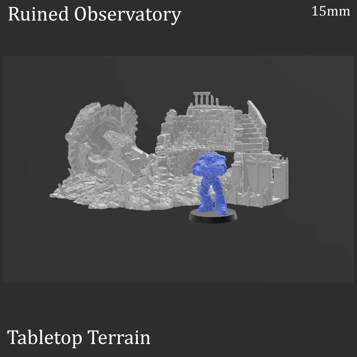 Tabletop Terrain Ruins Ruined Observatory - Fantasy Ruins