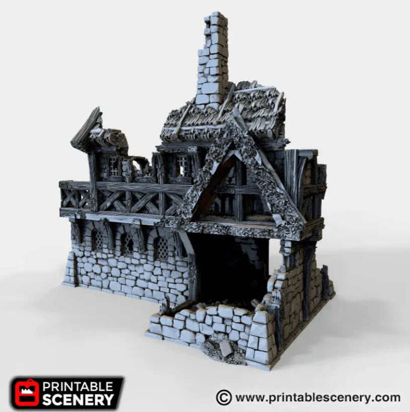 Tabletop Terrain Ruins Ruined Port Merchant - Fantasy Ruins