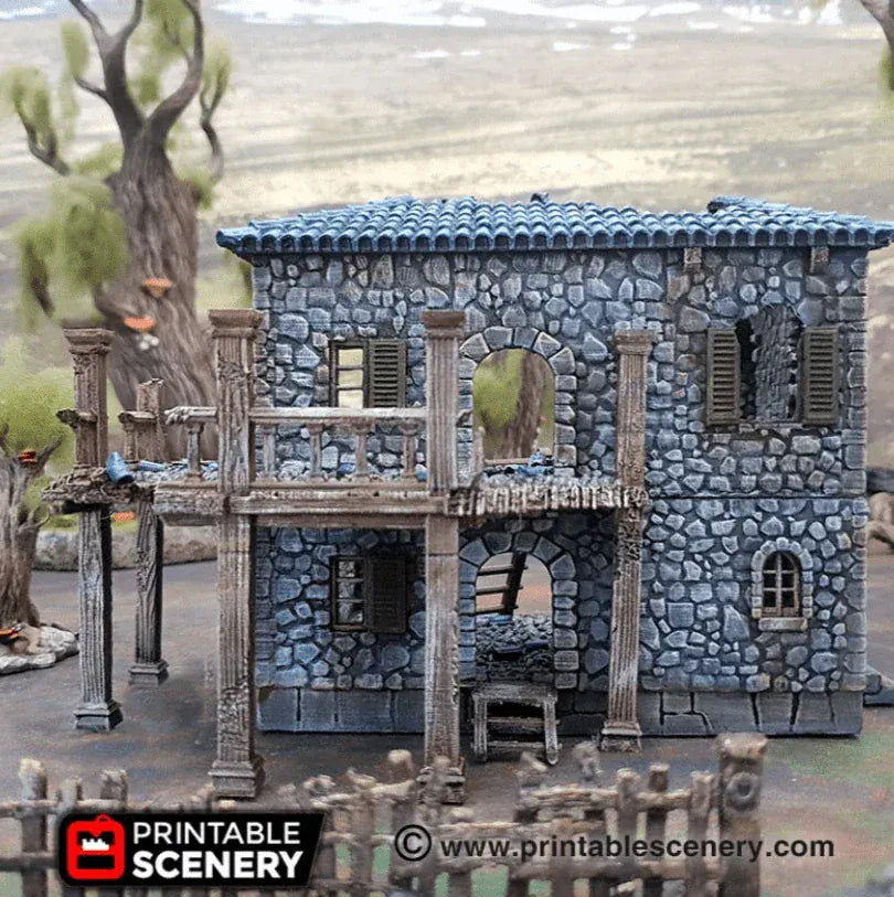 Tabletop Terrain Ruins Ruined Port Tavern - Fantasy Ruins