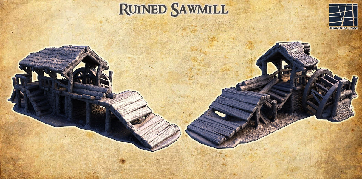 Tabletop Terrain Ruins Ruined Sawmill